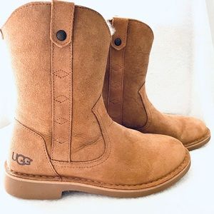 UGG Women’s Suede Western Ankle Boots